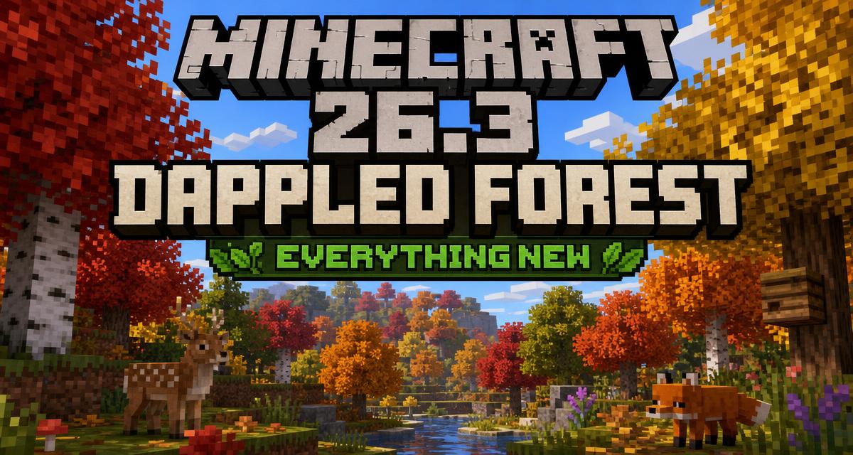 Minecraft's Dappled Forest Update (26.3): Everything New