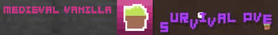 Medieval Vanilla Minecraft server banner