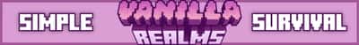 Vanilla Realms Minecraft server banner