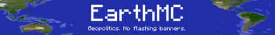 EarthMC Minecraft server banner