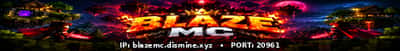 Blazemc Minecraft server banner