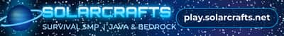 SolarCrafts Minecraft server banner