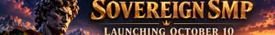 Sovereign SMP — Launching October 10 Minecraft server banner