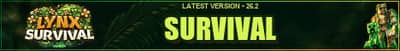 Lynx Survival Minecraft server banner
