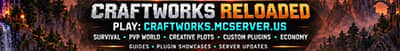 CraftWorks Reloaded Minecraft server banner