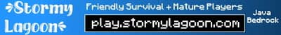 Stormy Lagoon Minecraft server banner