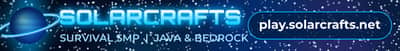 SolarCrafts Minecraft server banner