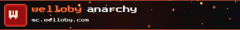 welloby anarchy Minecraft server banner