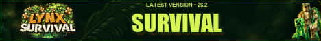 Lynx Survival Minecraft server banner