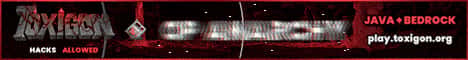 Toxigon Anarchy Minecraft server banner