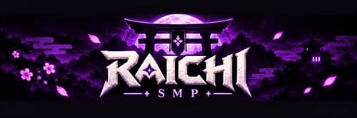 Raichi SMP Minecraft server banner
